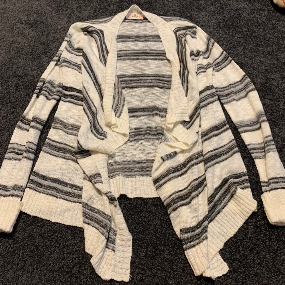 Brown and cream cardigan